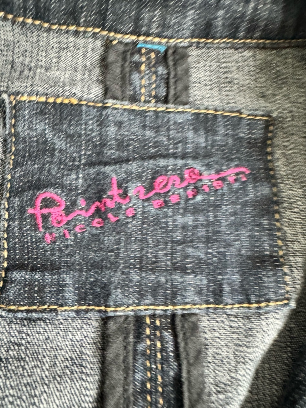 POINT ZERO DENIM BLAZER JACKET WITH JEWEL BUTTONS WOMAN Large - Picture 9 of 9